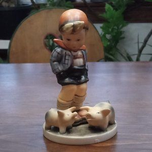 Vintage/Antique German Hummel Figurine: Farm Boy
